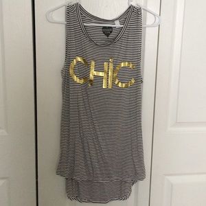 Modern Lux 'CHIC' Striped Tanktop