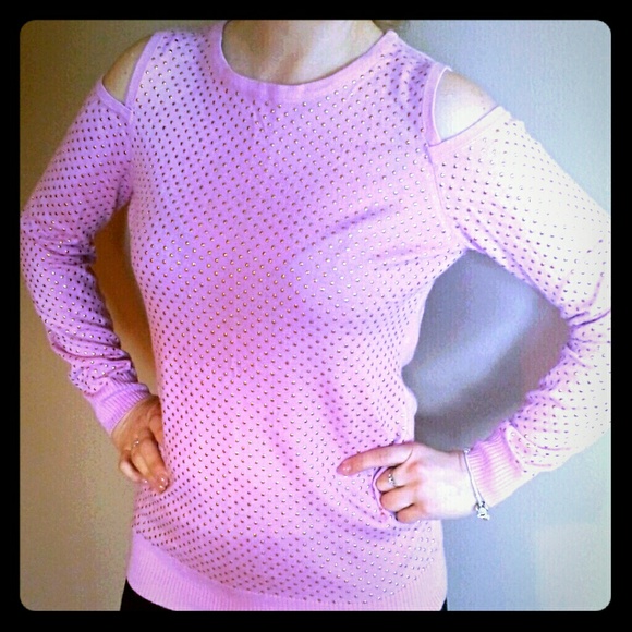 Forever 21 Sweaters - Forever21 Bubblegum pink and metallic sweater