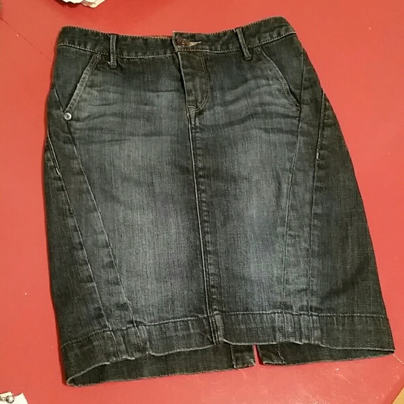 SOLD Express jean pencil skirt