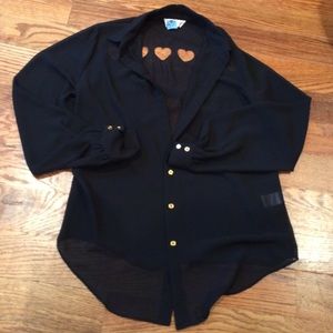 Sheer black shirt!