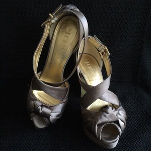 J. Crew Love-Me-Knot Satin Heels