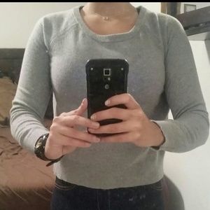 Banana Republic Gray Glitter Sweater