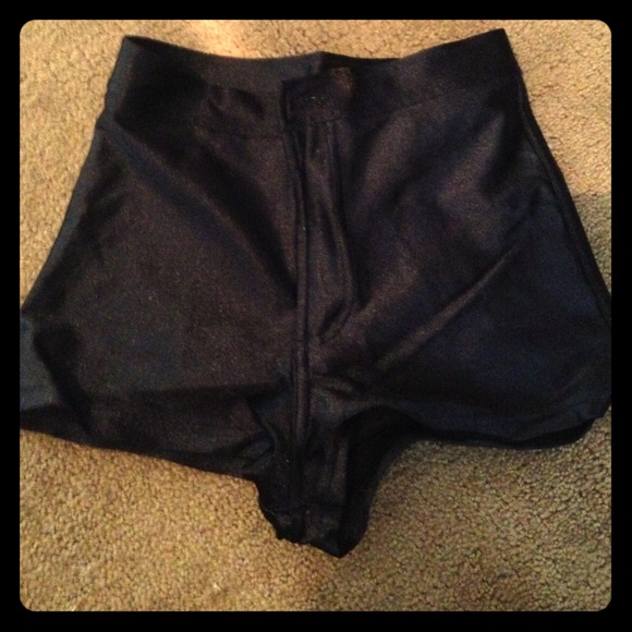 American apparel disco shorts black