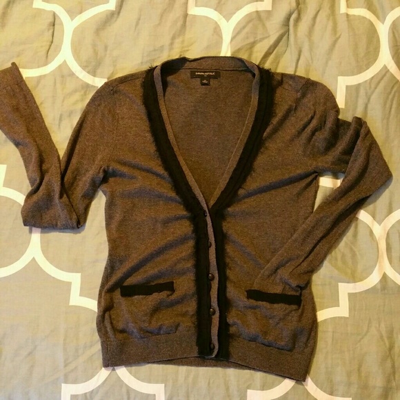Cardigan grey with black detailing - Picture 1 of 2