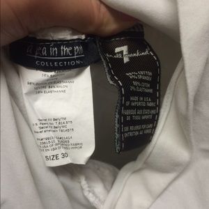 Maternity white skinny jeans