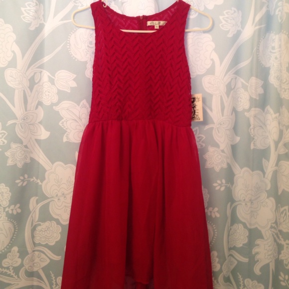 Sheer Red Dress