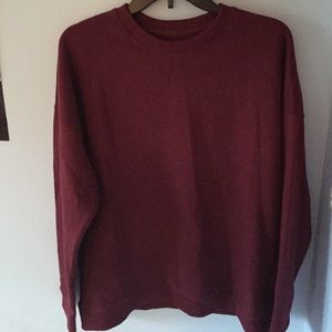 Oversized maroon sweater