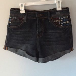 Tribal print high wasted shorts
