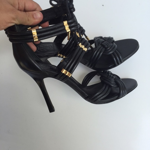 Tory Burch authentic strappy sandal heels Sz 7 - Picture 4 of 4