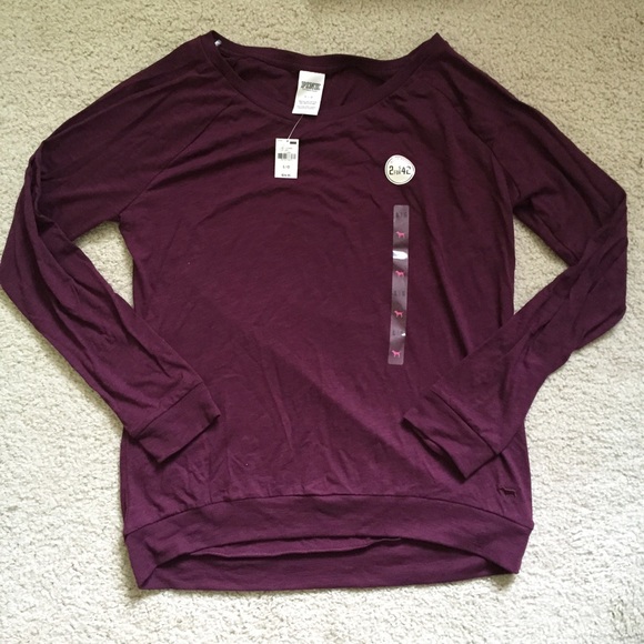 PINK Maroon Longsleeve 💗