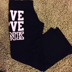 Victoria Secret PINK black sweats sz S