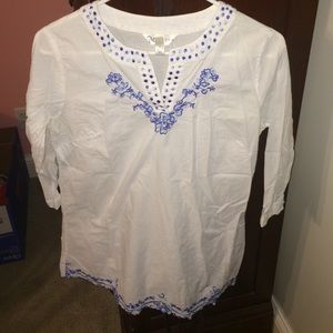 Preppy light blouse