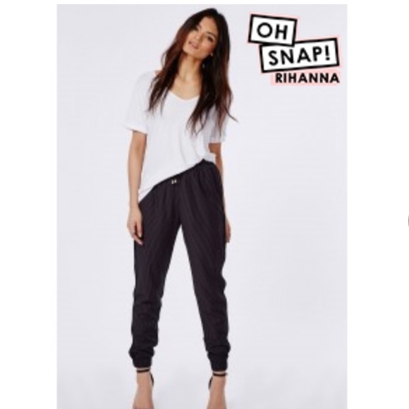 Pinstripe Joggers