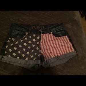 American flag shorts