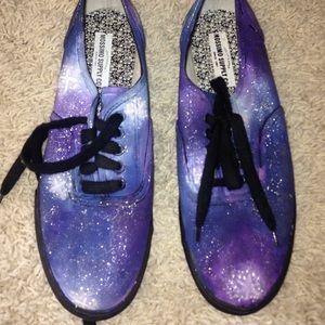 Handpainted Galaxy shoes