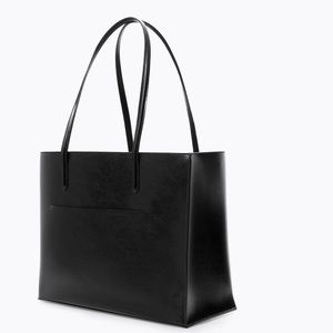 Zara Shopper Tote with Pocket