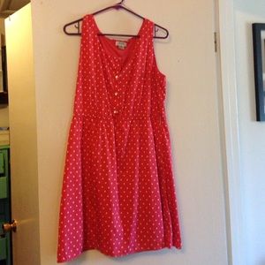 Heart polka dot sleeveless sundress!