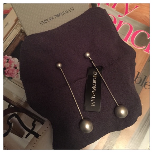 armani drop earrings