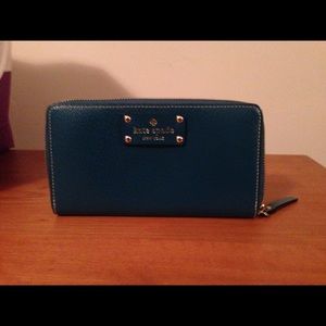 Kate Spade Peacock Blue Wellesley Wallet