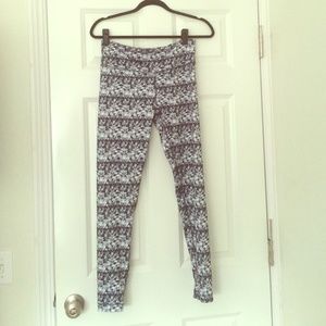 Patterned Athletic Tights