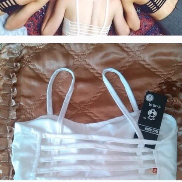 Saved 1 white brandy dupe bralette