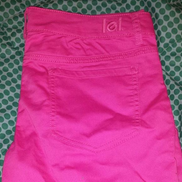 LEI Hot Pink Straight Jeans