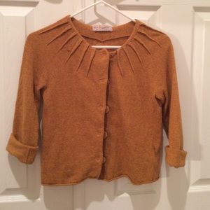 Rustic yellow cartigan