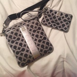 Coach crossbody bag with matching wristlet