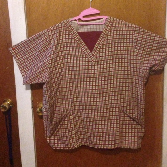 Burgundy Scrub Set