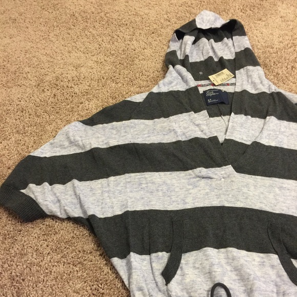 STRIPED LOOSE HOODIE💐🌹🌸🌺