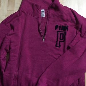 PINK half zip up