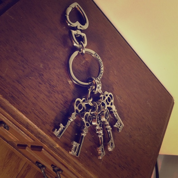 A juicy couture key chain.
