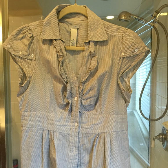 Anthropologie Odille Button Down Blouse 6 8