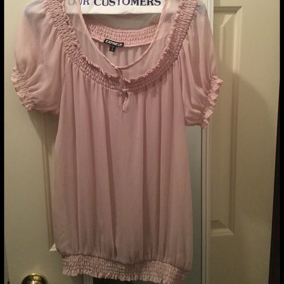 🎀Express Pink Sheer Top 🎀
