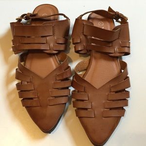 Boho Brown gladiator like sandals