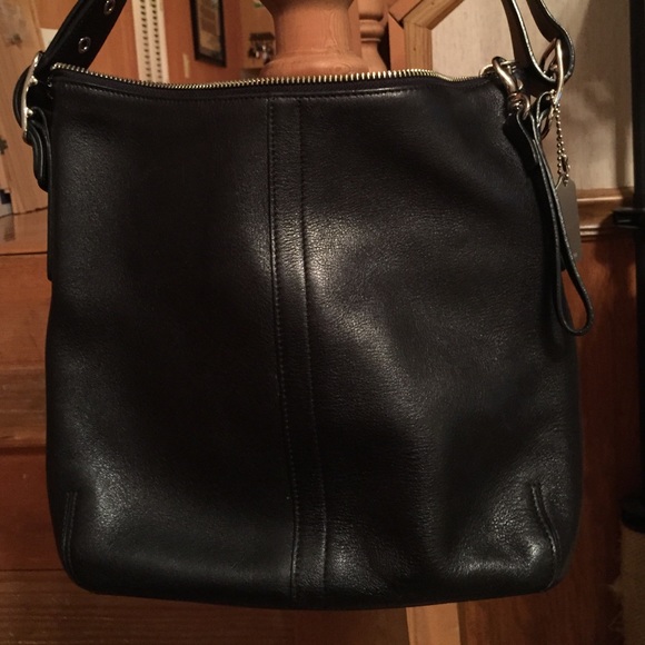 Coach Shoulder Bag - black leather