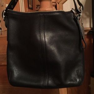 Coach Shoulder Bag - black leather