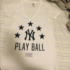 Victoria's Secret Pink Yankees Baseball Tee