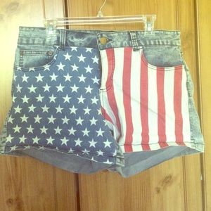Forever 21 American flag shorts