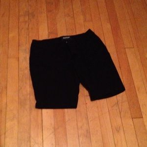 Black Bermuda shorts