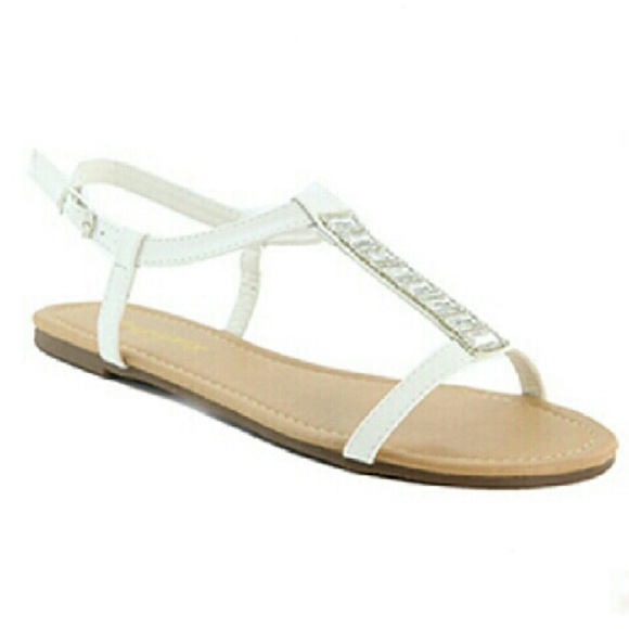 S24 White Diam Sandals