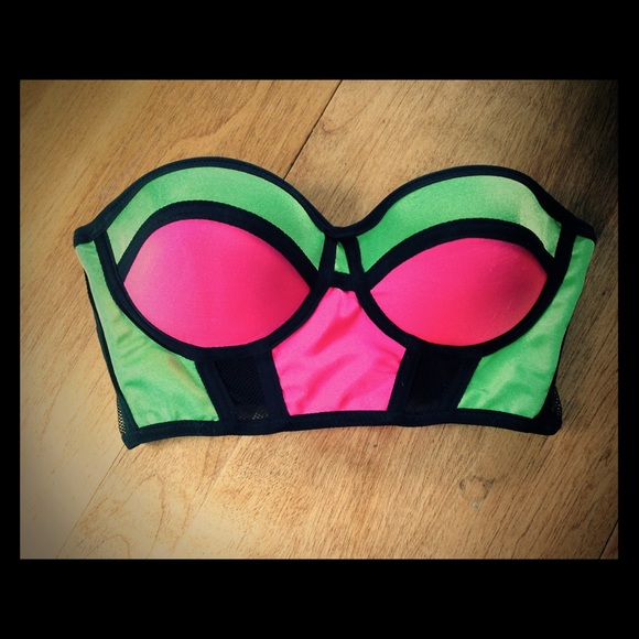 Neon Rave/Bra Top