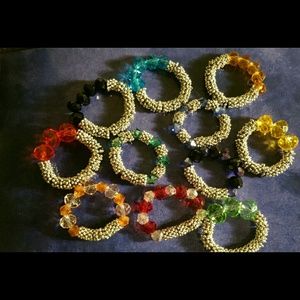 New! 11 Handmade crystal rings! BUNDLE!