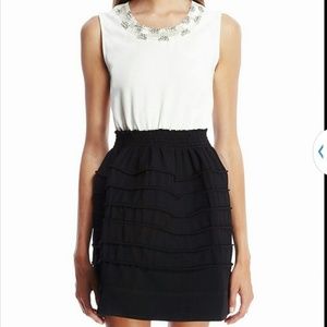 Beaded neckline dress