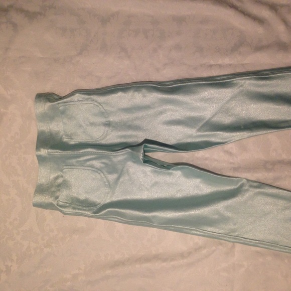 American Apparel disco pants in menthol "mint"