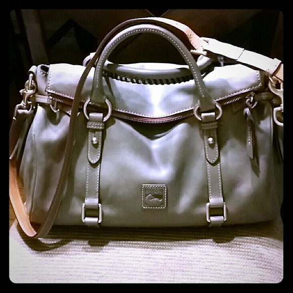 (SOLD )    Dooney and Bourke Grey  large 15in