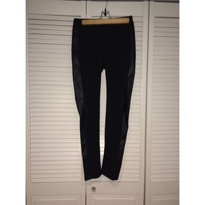 Leggings with Leather Sides