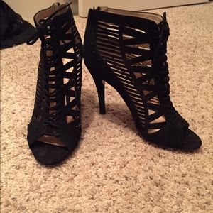 Nine West lace up booties