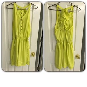 Yellow Racerback Summer Dress