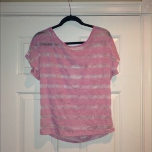 Pink stripes shirt